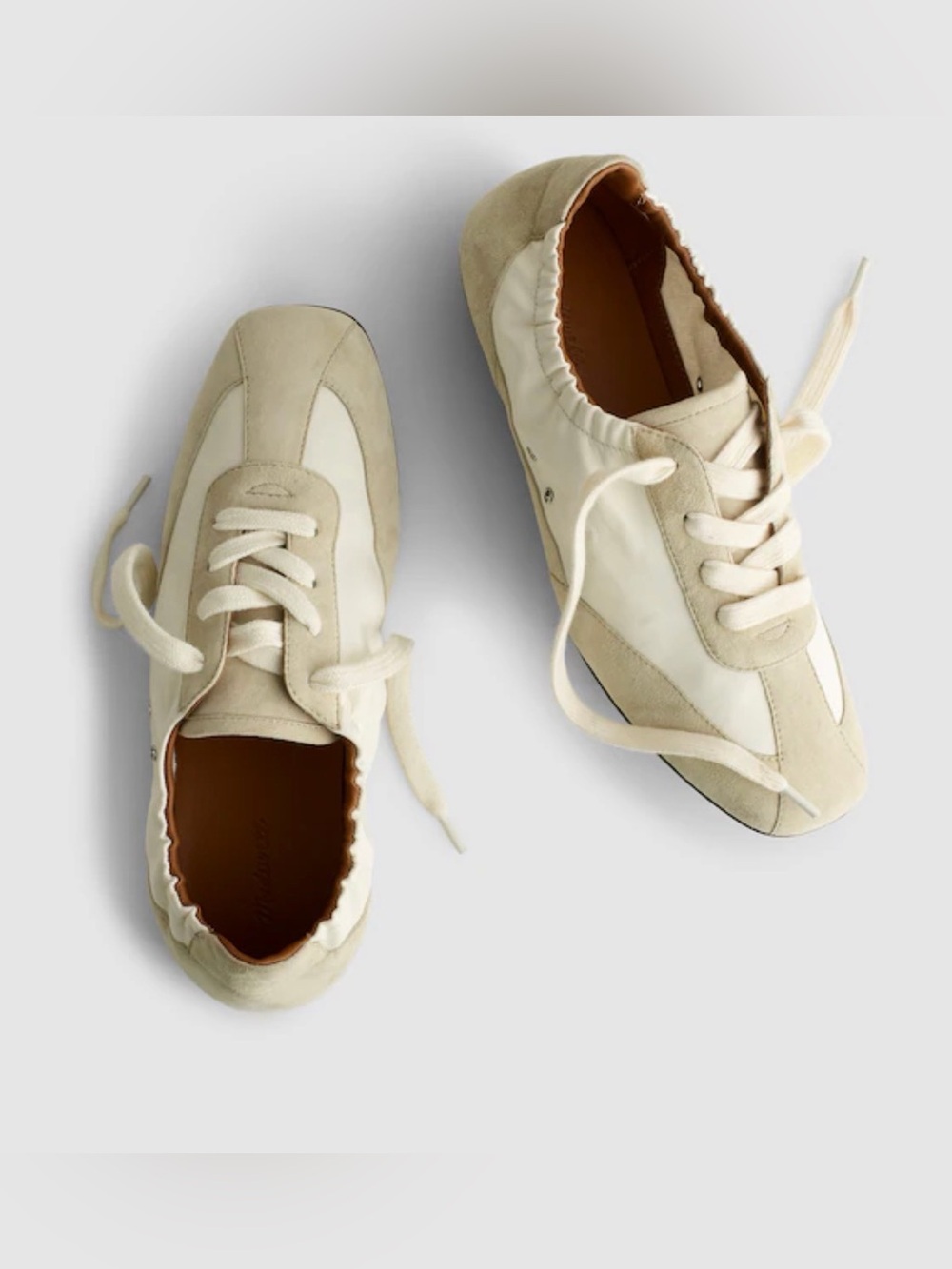 Madewell Women’s The Greta Ballet Sneaker.Trendy and comfy. Beige.5.NWT